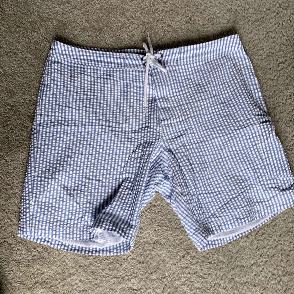 J by J Crew size 35 seersucker bathing suit